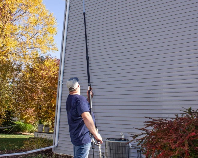 siding cleanup process